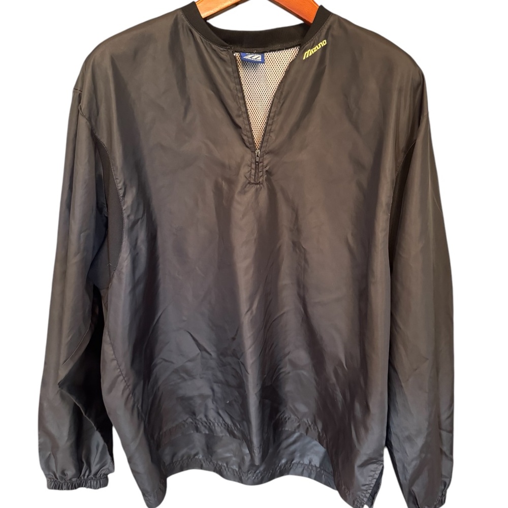 Mens, Mizuno Windbreaker/Shell.  Size: L, Color: Black